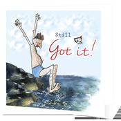 Still Got it | Swimmer card for him| card from Swimmer range image