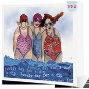Lovely Day for a dip |card from the swimmer range| image
