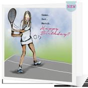Happy Tennis Birthday - Big Leap Designs image