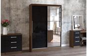 Two Tone Lynx 2 Door Sliding Robe with Mirror image