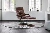 Memphis Swivel Chair and Footstool - BigMickey.ie image