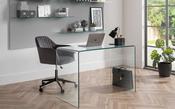 Kahlo Velvet Swivel Office Chair - BigMickey.ie image