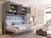 Beta Horizontal Wall Bed Cabinet B - BigMickey.ie