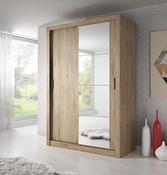 Aran Sliding Mirror Wardrobe 120cm - BigMickey.ie image
