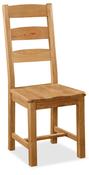 Salisbury Slatted Chair With Wooden Seat - BigMickey.ie image