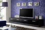 Duo TV Cabinet in Black Gloss - BigMickey.ie image