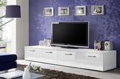 Duo TV Cabinet in White Gloss - BigMickey.ie image