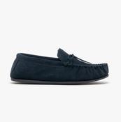 Mokkers Bruce Suede Leather Moccasin Navy image