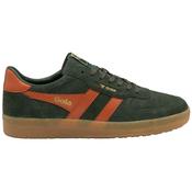 Gola Hawk Suede 86 Trainer - Dark Khaki/Moody Orange/Gum image