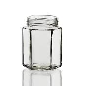 Hex 190ml Jars with Lids image