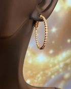 9ct Yellow Gold 0.50ct Diamond Hoop Earrings image