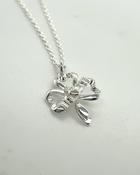 Sterling Silver Shamrock &amp; Claddagh Pendant image
