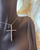 18ct Medium Diamond Cross image
