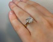 3.55ct Round Brilliant Solitaire Ring in 18ct Yellow Gold image