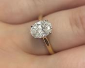 2.0ct Oval solitaire in 18ct Yellow gold image
