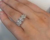3.59ct Five Stone Oval ring in 18ct yellow gold image