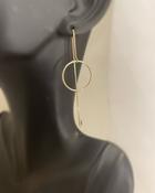 9ct Hoop Chain Pull-through Drop Earring image