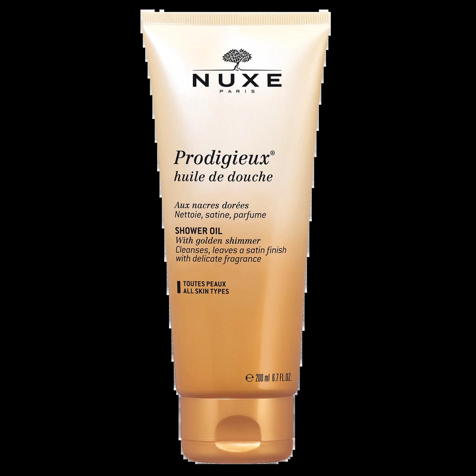 Nuxe Prodigieux Shower Oil 200ml - Cleanses, leaves a satin finish with delicate fragrance - All Skin Types