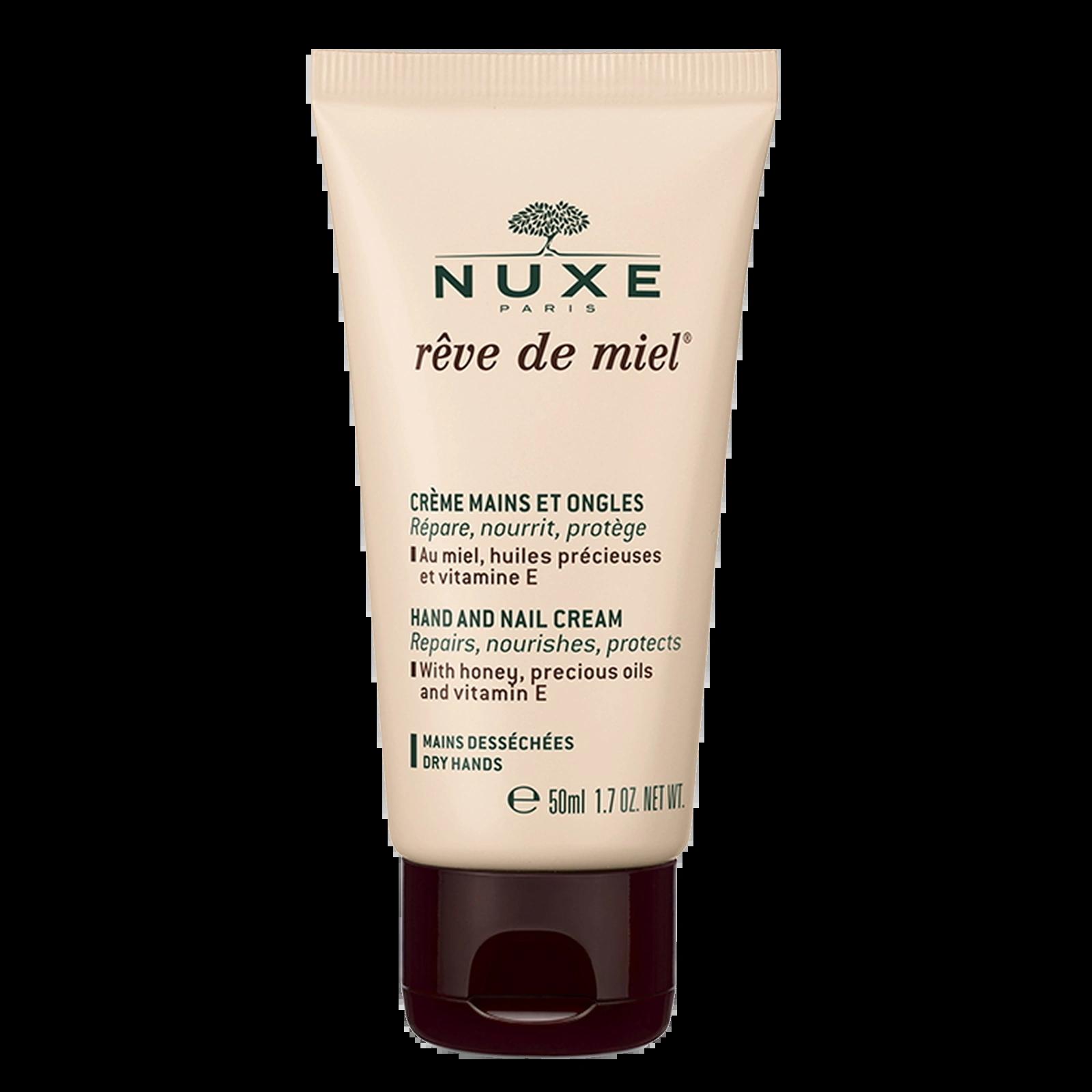 NUXE Hand Cream 50ml Repairs, Nourishes, Protects with Honey, Precious Oils, Vitamin E for Dry Hands