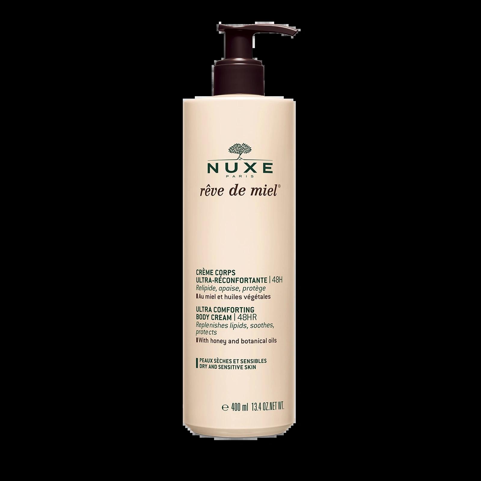 NUXE Rêve de Miel Ultra Comforting Body Cream 400ml for Dry and Sensitive Skin