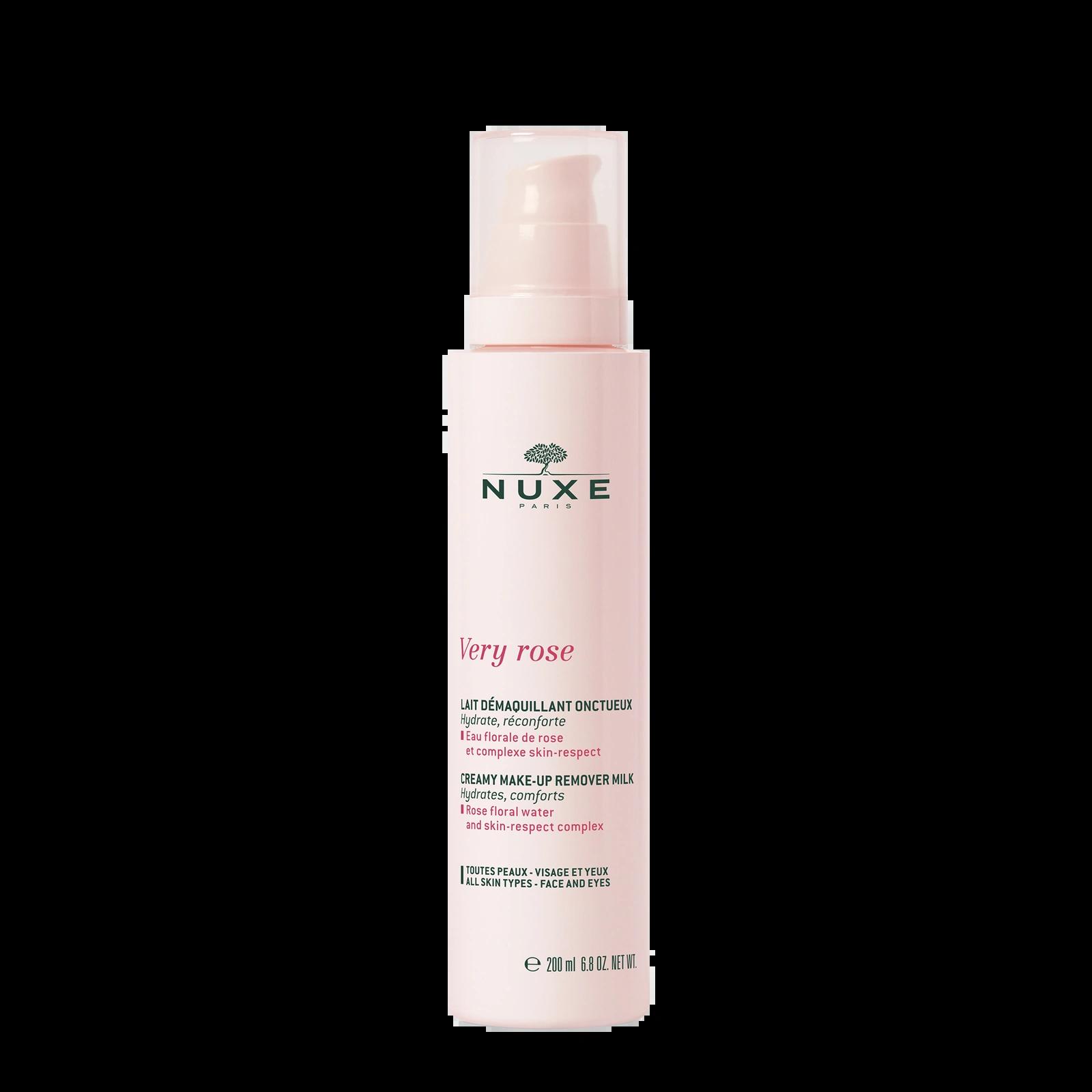 NUXE Very Rose Make-up Remover Milk, Hydrates, comforts, Rose floral water, All Skin Types