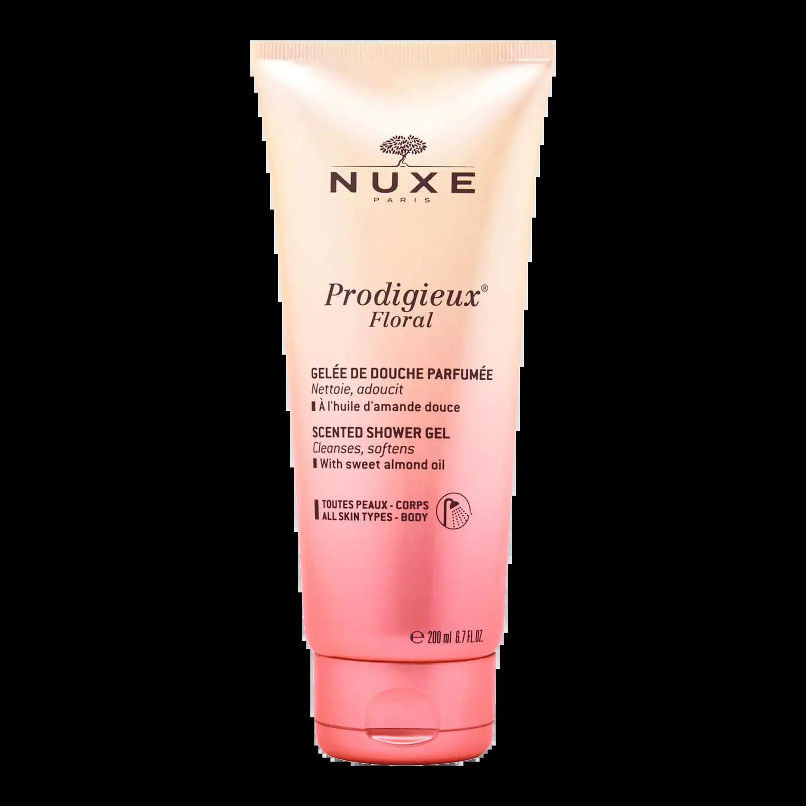 NUXE Prodigieux Floral Scented Shower Gel 200ml Cleanses, softens, All Skin Types