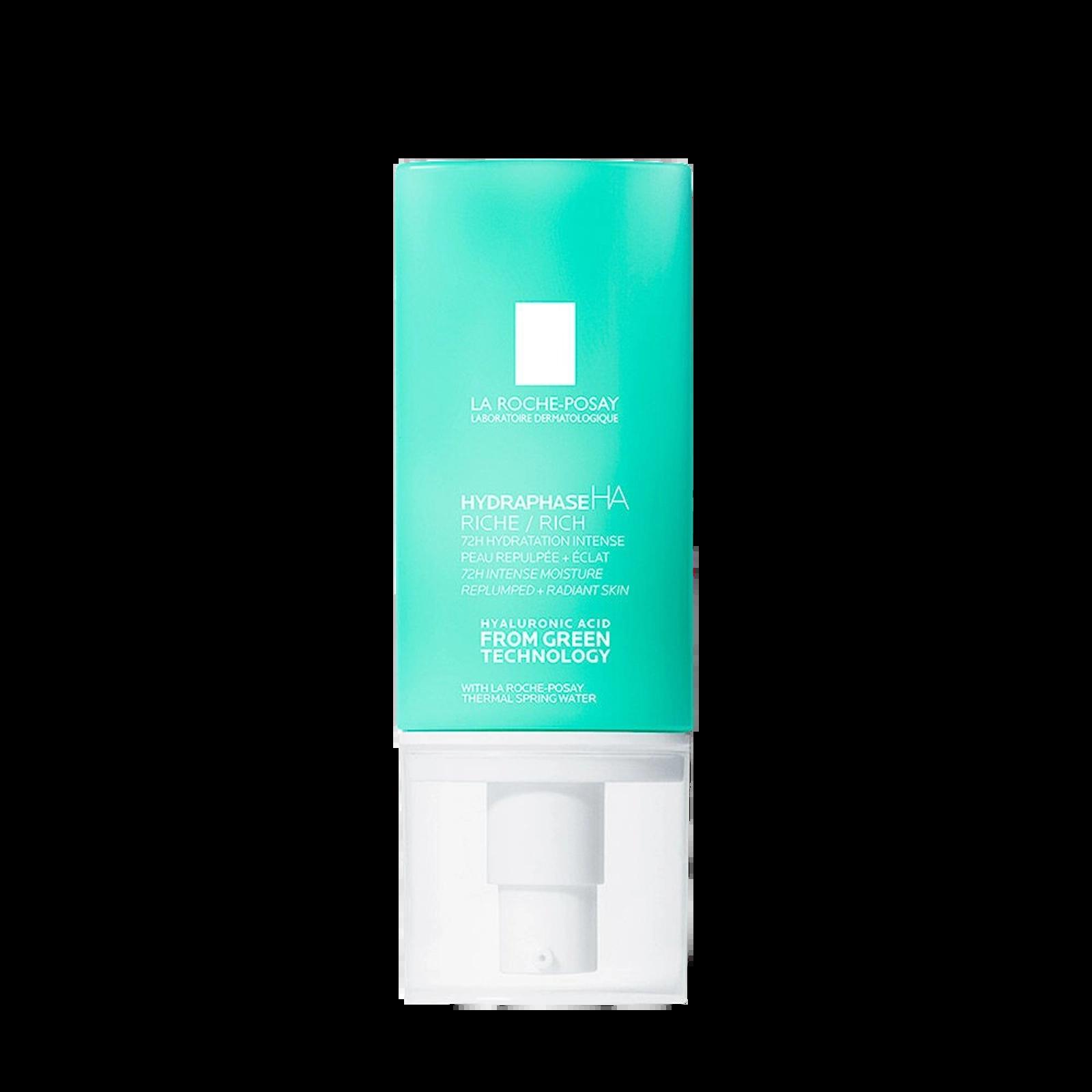 La Roche-Posay Hydraphase HA Rich Face Moisturizer 50ml - 72H Hydration, Intense Moisture, Replumped + Radiant Skin
