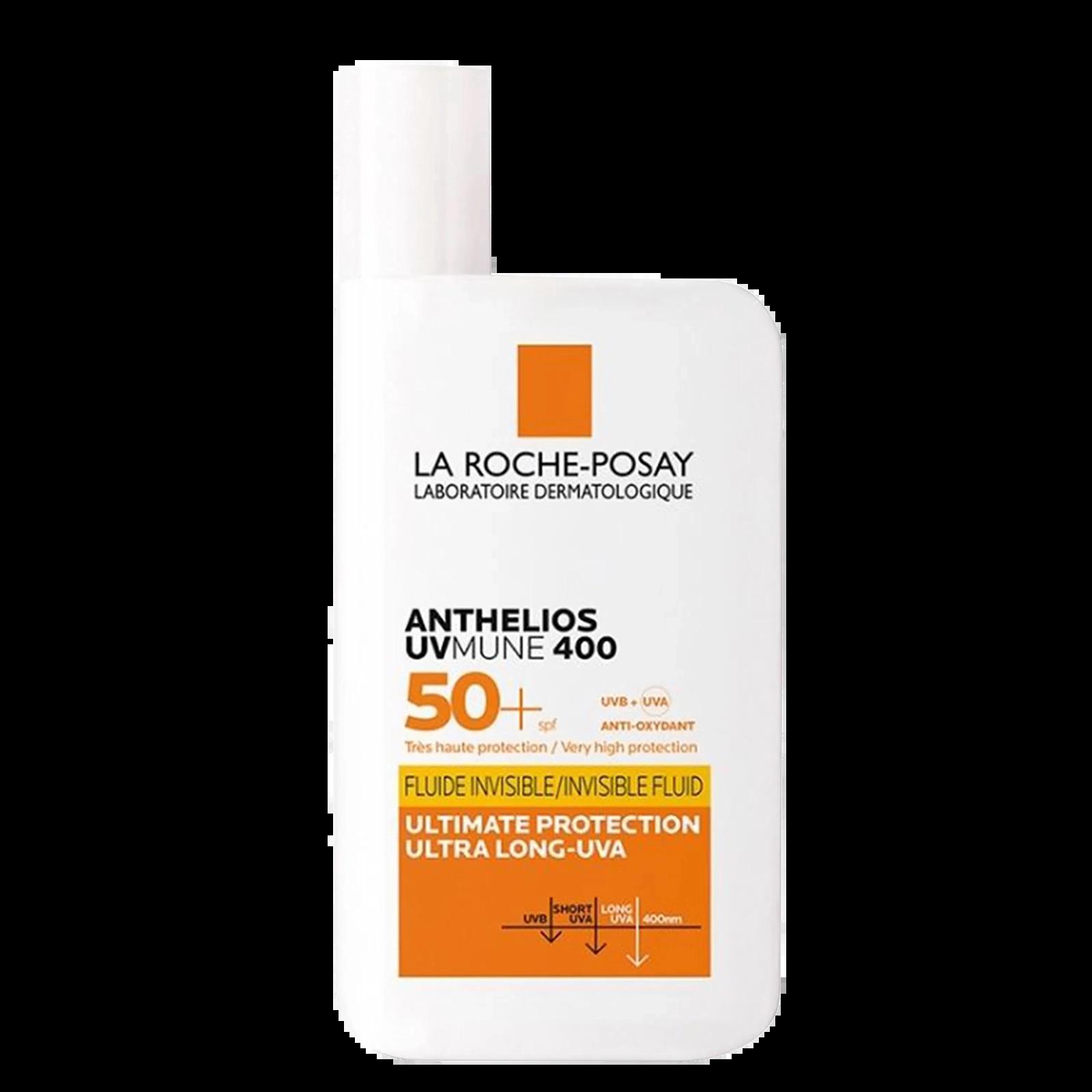La Roche-Posay Anthelios UVMune 400 SPF50+ Sunscreen Fluid, UVB, UVA, Anti-Oxydant, Very high protection