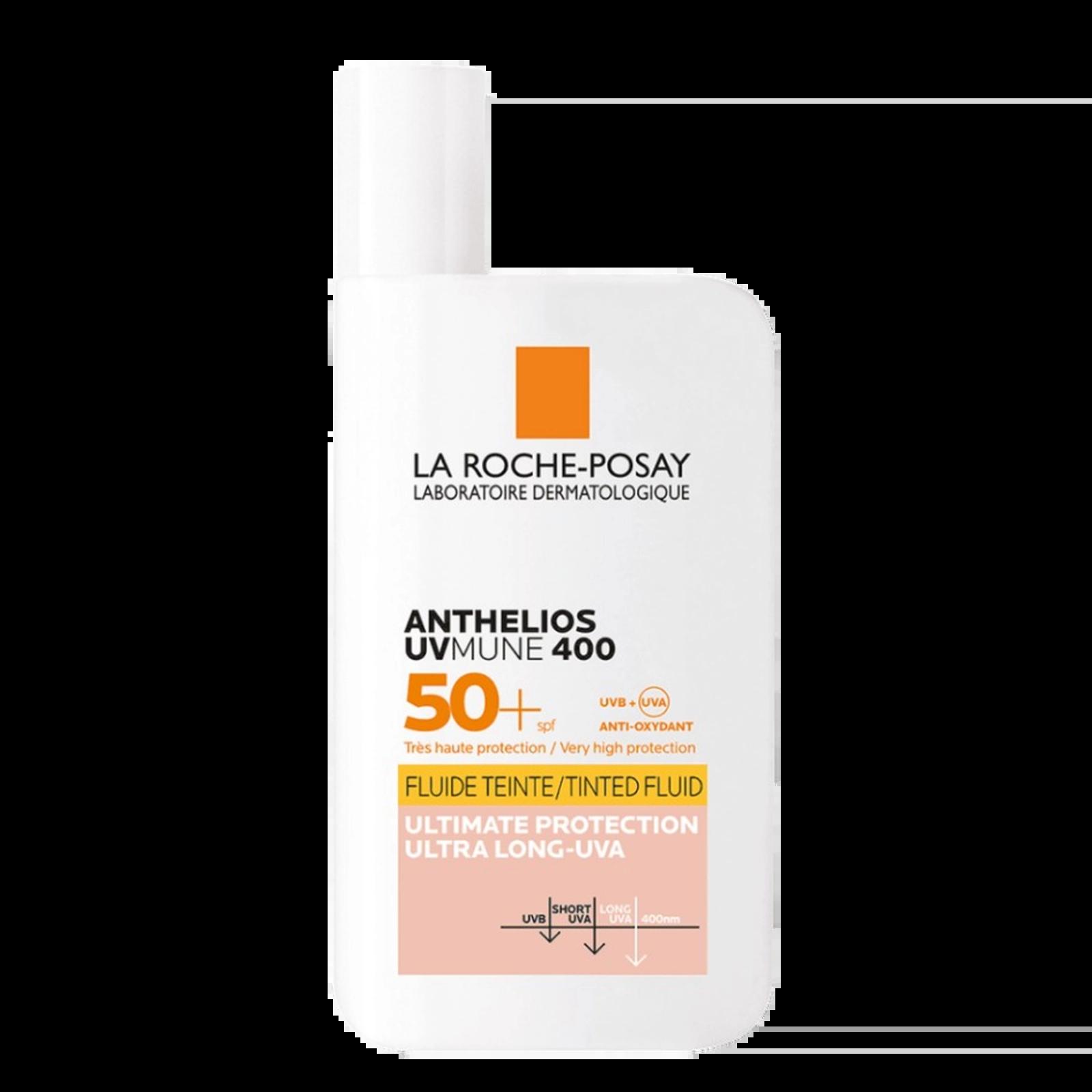 La Roche-Posay Anthelios UVMUNE 400 SPF 50+ Tinted Fluid 50ml, Ultra Long-UVA Protection