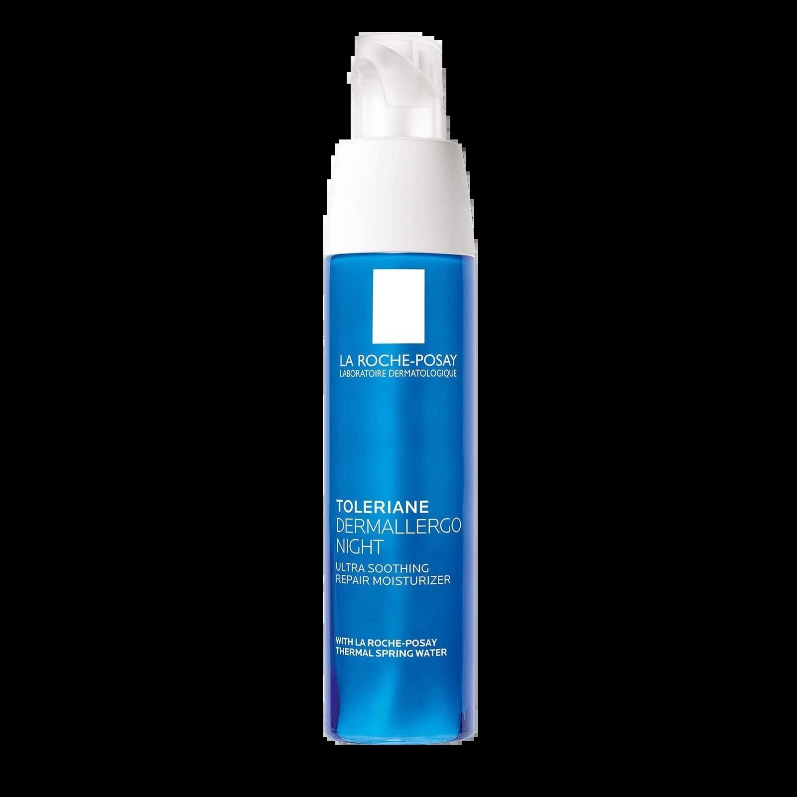 La Roche-Posay Toleriane Dermallergo Night Moisturizer for Sensitive Skin - Ultra Soothing, Repair