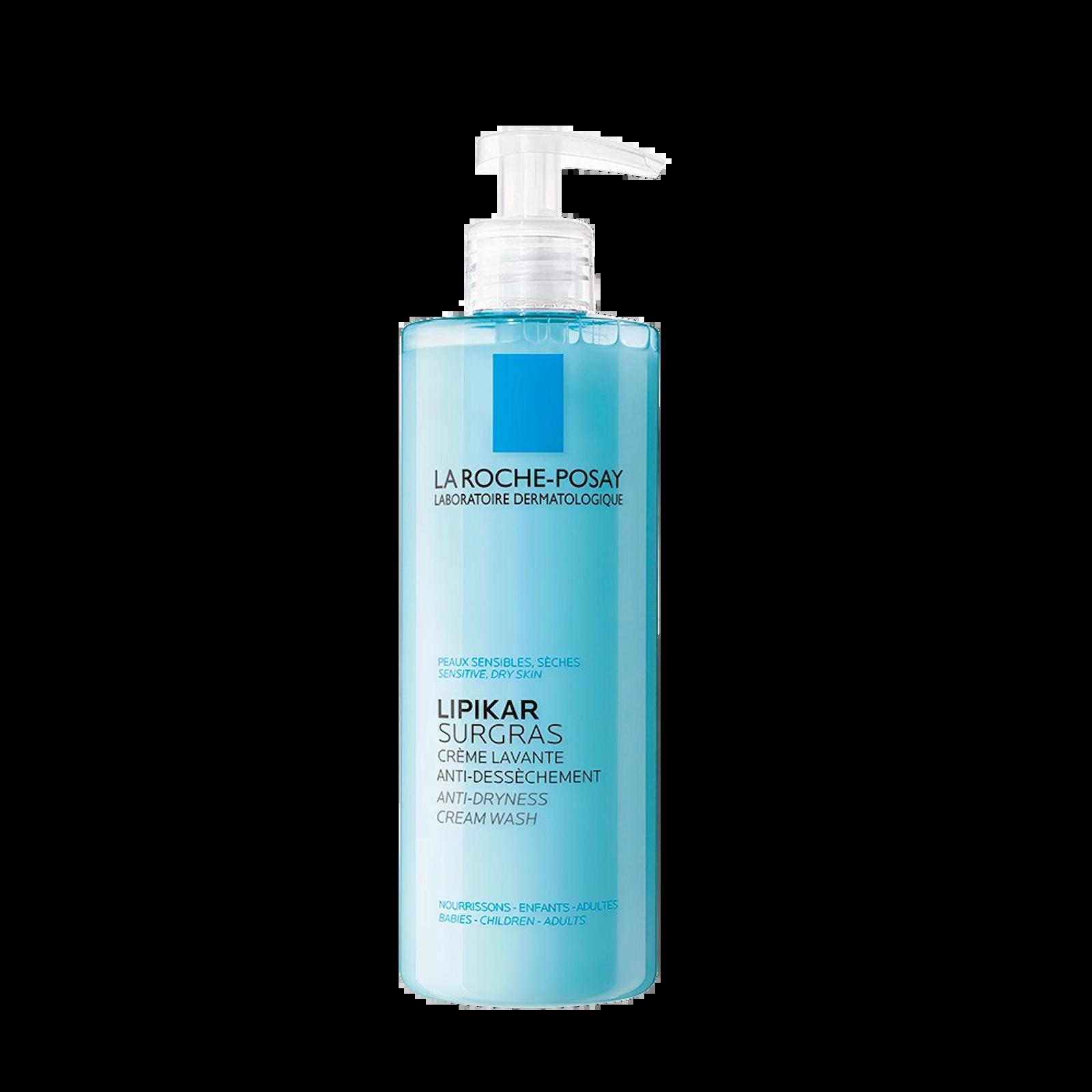La Roche-Posay Lipikar Surgras Shower Cream 400ml for Sensitive, Dry Skin