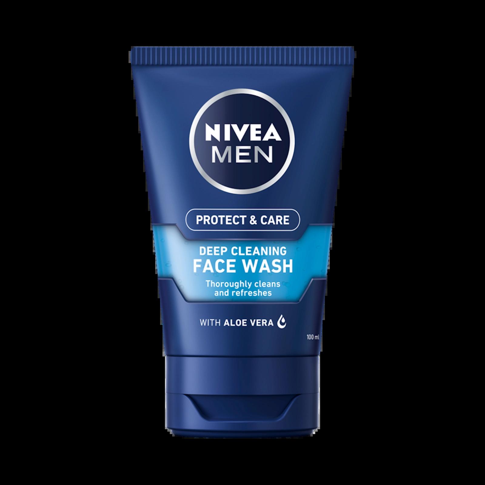 Nivea Men Face Wash Deep Cleaning with Aloe Vera 100ml