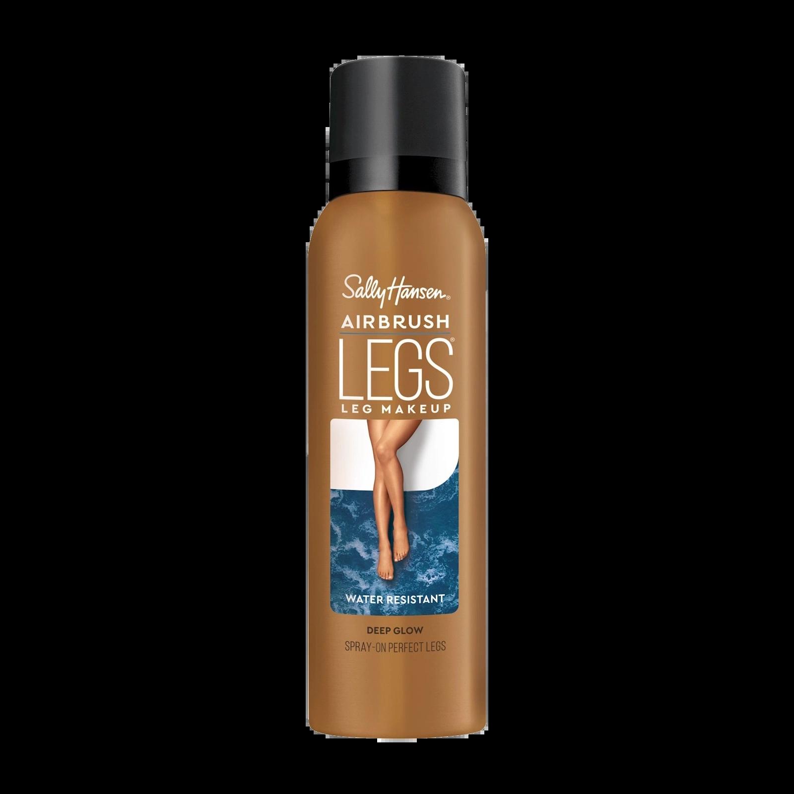 Sally Hansen Airbrush Legs Deep Glow Spray 75ml - Water Resistant Leg Makeup for Perfect Legs