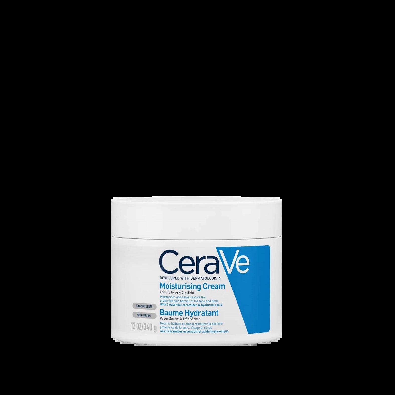 CeraVe Moisturising Cream 340g for Dry Skin with Ceramides & Hyaluronic Acid - Hydrating & Barrier Repair - Fragrance-free