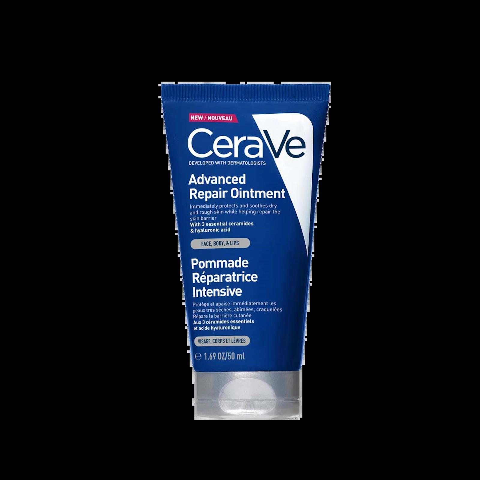 CeraVe Advanced Repair Ointment 50ml for Face, Body & Lips with Ceramides