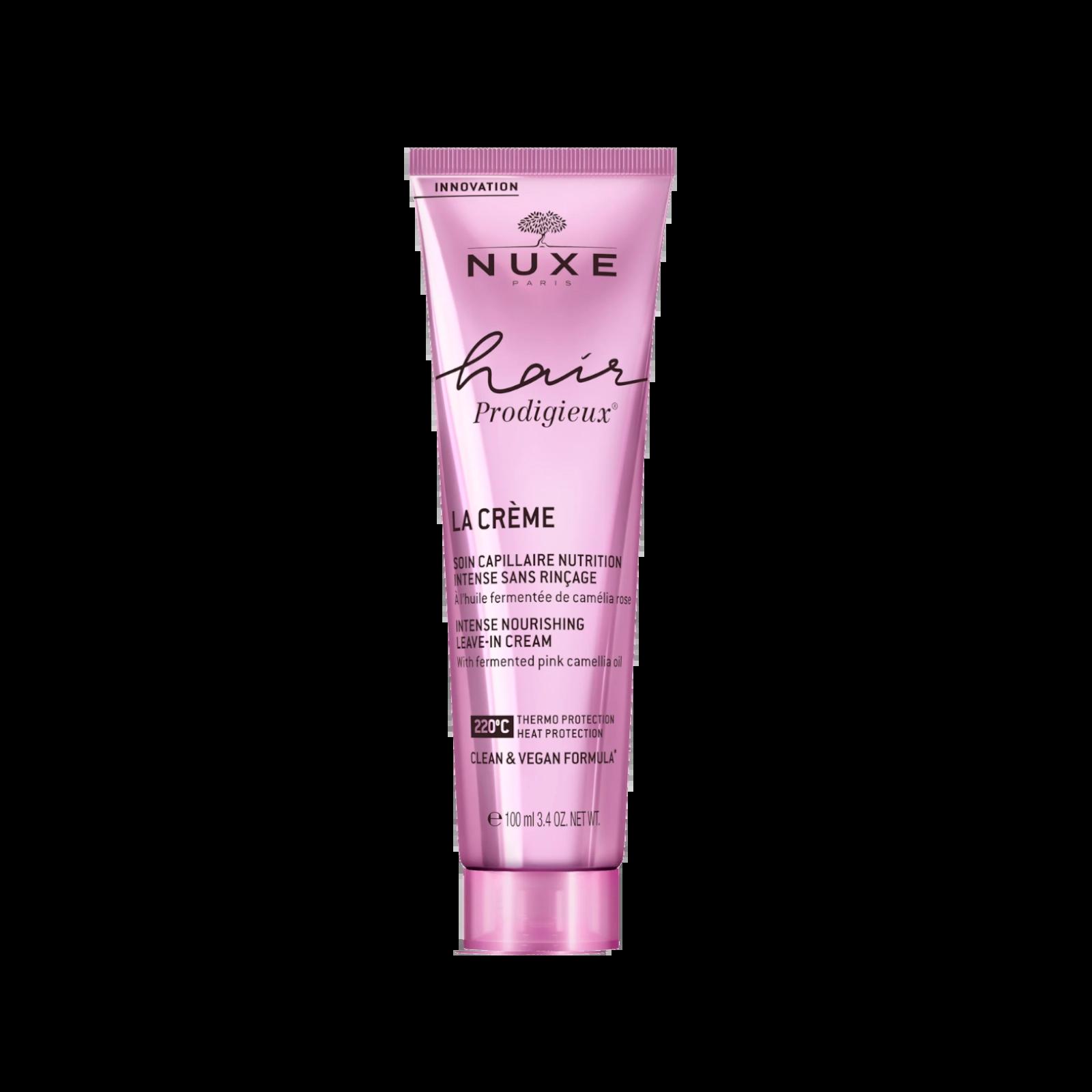 NUXE Prodigieux Hair Leave-in Cream 100ml - Nourishing, Thermo Protection, Heat Protection, Clean & Vegan Formula