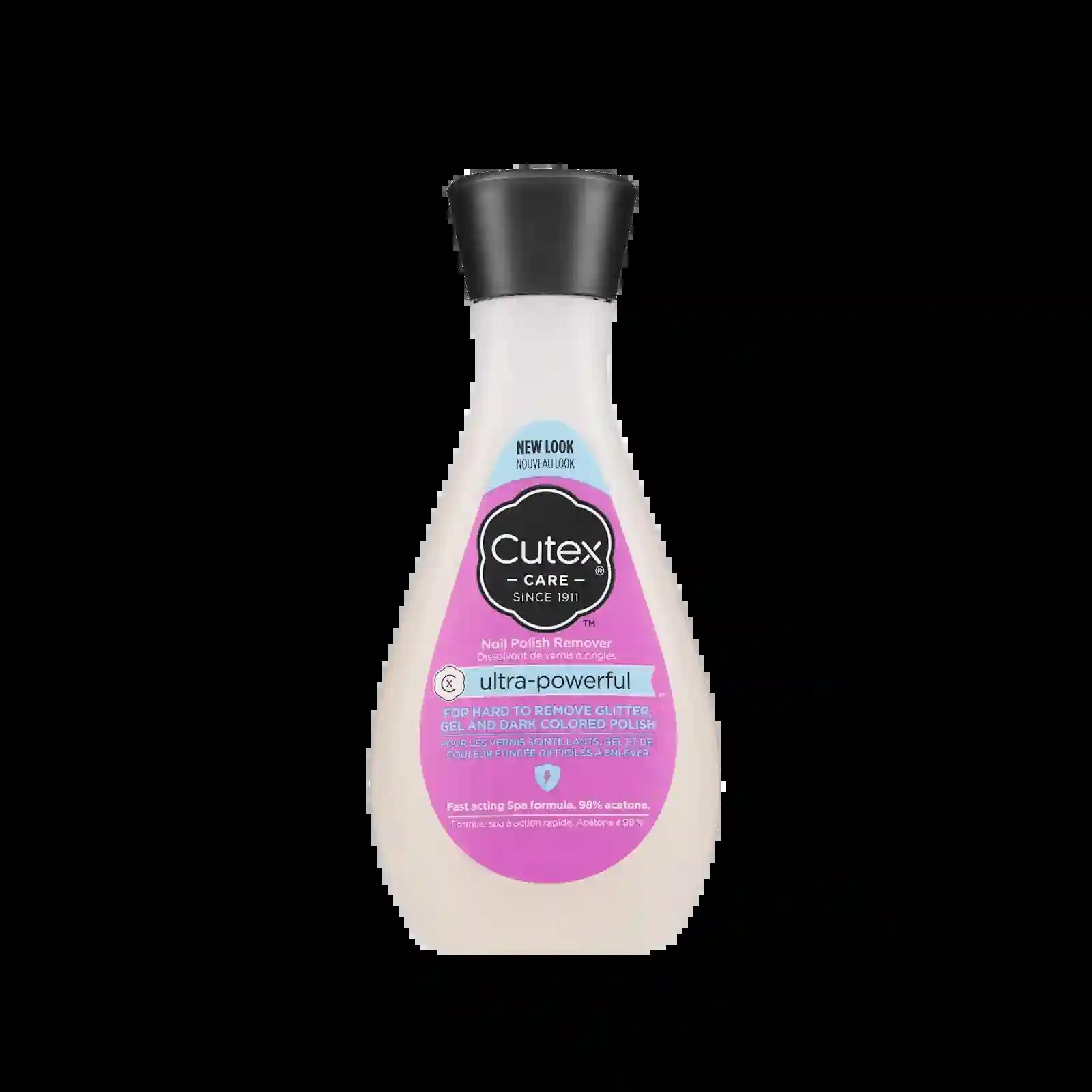Cutex Acetone Nail Polish Remover 100ml - Ultra Powerful - Removes Gel, Glitter, and Dark Colored Polish