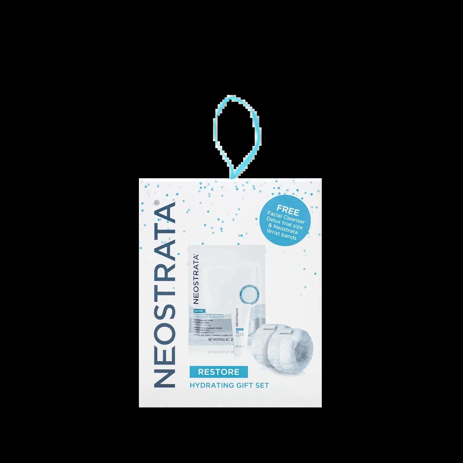 NeoStrata Restore Hydrating Gift Set with Facial Cleanser, Delux trial size & Wrist bands