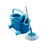 Leifheit Clean Twist Disc Ergo Mobile Spin Mop &amp; Bucket Set – 6L