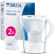 BRITA Marella Water Filter Jug – White + 2 MAXTRA PRO Cartridges