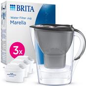 BRITA Water Filter Jug MAXTRA Marella, Graphite x 3 Pure Performance cartridges image