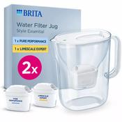 BRITA Style Essential Water Filter Jug – White + 2 MAXTRA PRO Cartridges image