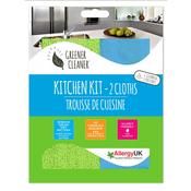 Greener Cleaner Kitchen Kit – 2 Microfibre Cloths