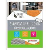 Greener Cleaner Stainless Steel Kit – 2 Microfibre Cloths