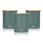 Swan Nordic Set of 3 Storage Canisters – Green image