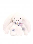 Doudou Fleurette White Bunny