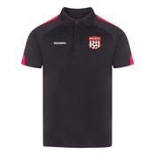 Inch United Perth Team Polo Shirt | Black/Red image