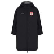 Inch United Adults All Weather Robe | Black/Red