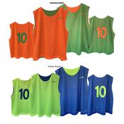 Lightning Reversible Numbered 20pcs Bib Pack