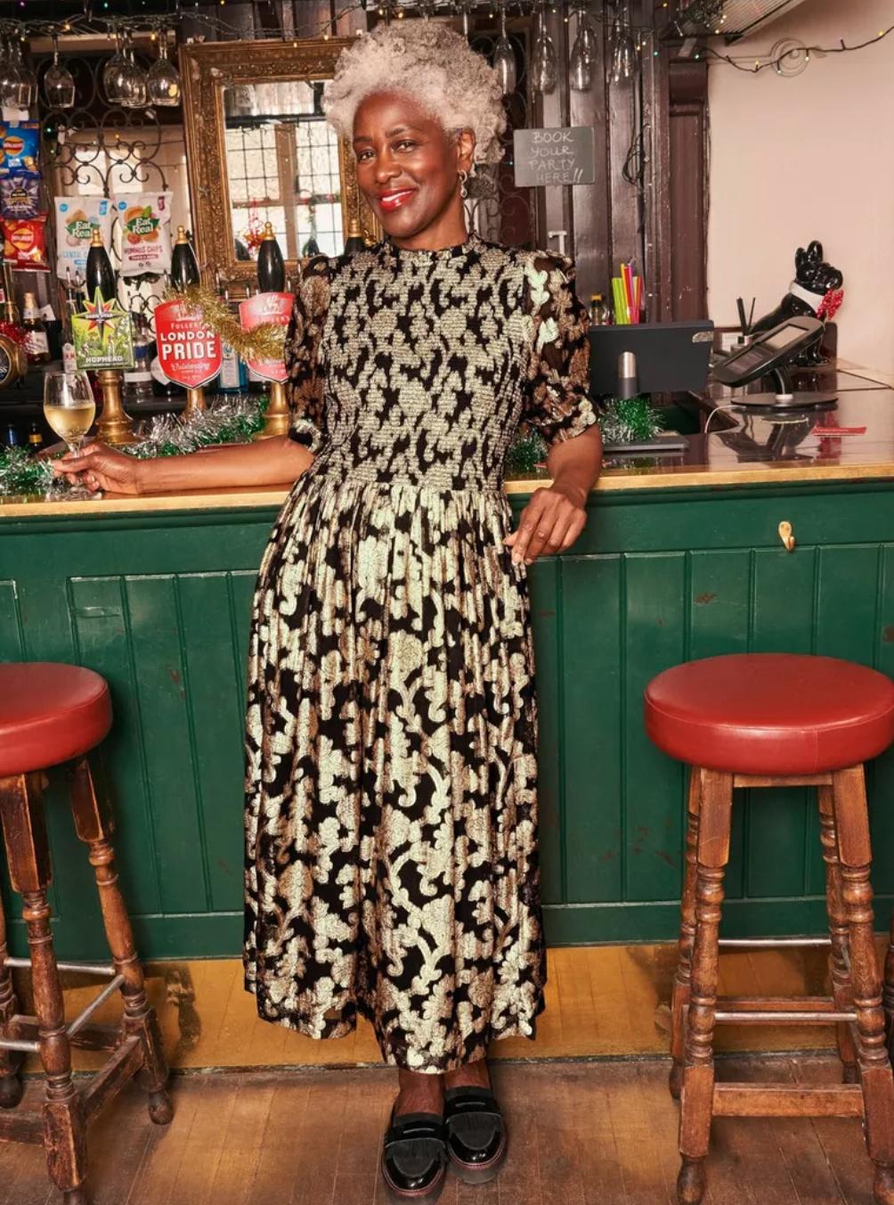 White Stuff Wren Metallic Jacquard Dress in Roscommon GetLocal